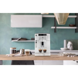 Delonghi Magnifica S ECAM22.110.W Cafetera Espresso con Molinillo Integrado, 15 bar, 1.8L, Plateada y Negra