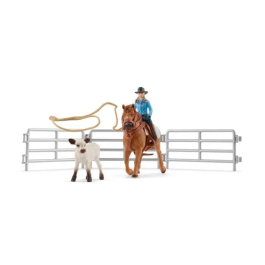 Schleich 42577 Cowboy Team y sus Lassos - Rango Mundial Agrícola