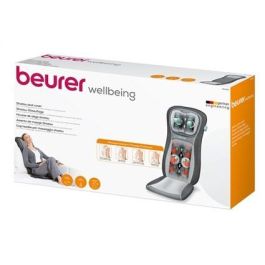 Beurer MG-260 Funda de Asiento de Masaje Shiatsu con Función Luz y Calor, Color Negro