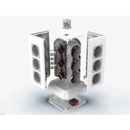 Q-connect Regleta Múltiple 16 en 1 con 12 Tomas de Corriente, 3 USB y 1 USB-C, Cable 2m, 120x120x210mm