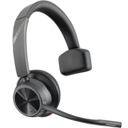 Poly Voyager 4310 Auricular Inalámbrico con Micrófono, Adaptador BT700 y Base de Carga, Bluetooth, Negro