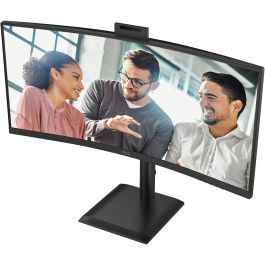 AOC CU34E4CV Monitor Curvo 34 Zoll WQHD 1440p 120 Hz USB-C Power Delivery 90W Negro