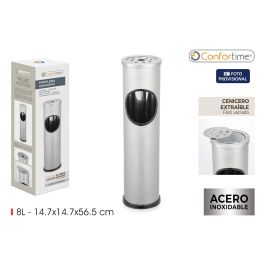 Papelera-Cenicero Ss 8L Inde Confortime (4 Unidades) Papelera-Cenicero Ss 8L Inde Confortime (4 Unidades)