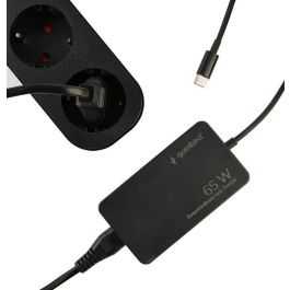 Gembird Cargador Rápido USB Tipo-C 65W con Cable Integrado, Alimentación para Laptop, Teléfono, Tablet