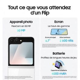 Samsung Galaxy Z Flip7 FE F761 8-128 BK V2 Smartphone 8GB RAM, 128GB Almacenamiento, 6.7" 5G, Negro