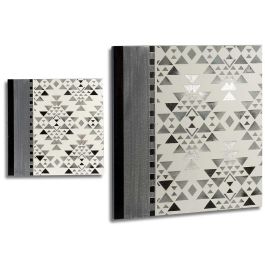 Pintura Orig 80X80 Etnico Blanco Negro Arte Regal (2 Unidades) Precio: 52.89000024. SKU: B1JR5NZH2N
