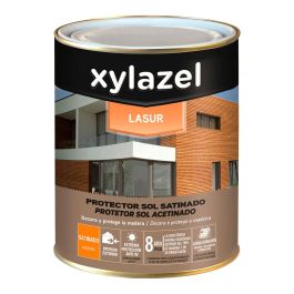 Xylazel Protector Madera Sol Satinado Incoloro 0,375 L Protección UV Repelente Agua Interior Exterior Veta Visible