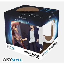 Abystyle Taza Solo Leveling Jinwoo & Igris Cerámica 460ml Apta Lavavajillas y Microondas