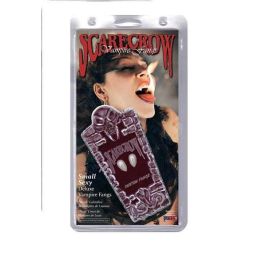 Scarecrow Colmillos de Vampiro S Talla Única para Adulto, Accesorios de Disfraz