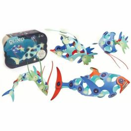 Gipsy Toys AAADG59445 - Juguete de construcción magnético Criaturas del Océano, 24 piezas que brillan en la oscuridad con 9 formas únicas