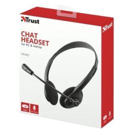 Trust Auriculares Primo Estéreo Jack 3.5 mm Con Micrófono Control Volumen Ajustable Negro Trust Auriculares Primo Estéreo Jack 3.5 mm Con Micrófono Control Volumen Ajustable Negro
