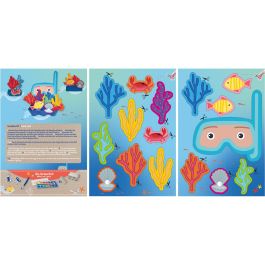 Pelikan Libro de manualidades Upcycling con pegatinas. Meereswelt A4