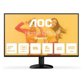 AOC Q27B35S3 Monitor Gaming 27" QHD IPS 2560x1440 120Hz 1ms HDR10 Negro, Pantalla Plana, HDMI 2.0, DisplayPort 1.4, Altura Dinámica Adaptativa Precio: 160.49999988. SKU: B14738G63Q
