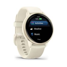 Garmin vívoactive 6 3,05 cm (1.2") AMOLED 390 x 390 Pixeles Pantalla táctil Blanco Wifi GPS (satélite)