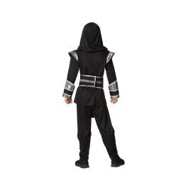 Disfraz Ninja Negro Infantil 3-4 Años, Set Completo con Máscara, Camiseta, Cinturón y Pantalón de Poliéster Disfraz Ninja Negro Infantil 3-4 Años, Set Completo con Máscara, Camiseta, Cinturón y Pantalón de Poliéster