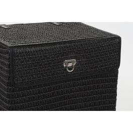 DKD Home Decor Set de 5 Cestas de Almacenaje Organizadoras para Básicos de Polipropileno Blanco y Negro, L 34 x An 45 x Al 49 cm DKD Home Decor Set de 5 Cestas de Almacenaje Organizadoras para Básicos de Polipropileno Blanco y Negro, L 34 x An 45 x Al 49 cm