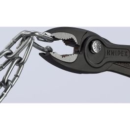 Knipex Alicate de agarre twingrip frontal ajustable 200 mm, 8201200, agarre frontal y lateral, 5 posiciones de ajuste Knipex Alicate de agarre twingrip frontal ajustable 200 mm, 8201200, agarre frontal y lateral, 5 posiciones de ajuste