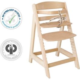 Trona de madera regulable Sit Up III - ROBA - Regulable en altura - Natural