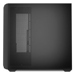 SHARKOON MK2 RGB Micro Torre Negro Caja de PC con Panel Lateral de Cristal Templado y Soporte BTF