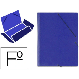 Saro Carpeta de Gomas Tres Solapas Cartón Folio Color Azul 1250 g/m² Alta Calidad Resistente Cierre Gomas Reciclado 95% Precio: 53.58999976. SKU: B16YLG4MGM