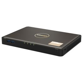 Qnap TBS-464 - Servidor NAS de 4 bahías sin discos, Intel Celeron Quad-Core, 8 GB RAM DDR4, 2 puertos 2.5GbE, 4 ranuras M.2, QTS 5.0