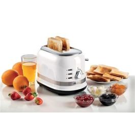 Ariete 149/01 Tostador Moderna 2 Ranuras Blanco con Pinzas, Descongelado y Recalentado Ariete 149/01 Tostador Moderna 2 Ranuras Blanco con Pinzas, Descongelado y Recalentado