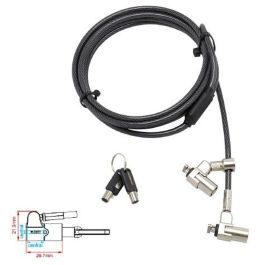 Urban Factory Cable De Seguridad Con Llave Y Doble Cabezal Kensington Para Portátil Precio: 44.79000009. SKU: B1JZ3CHTL8