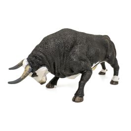 Deqube Figura Réplica Toro Bravo Cara Blanca Embistiendo a Escala, Detallada y Pintada a Mano, Ideal para Colección Animales +3 Años Deqube Figura Réplica Toro Bravo Cara Blanca Embistiendo a Escala, Detallada y Pintada a Mano, Ideal para Colección Animales +3 Años