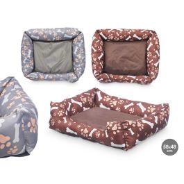 Cuna Mascota Rect Hueso Huellas Surtidos Col 58X48Cm Mascow (6 Unidades) Precio: 102.69000049. SKU: B1JNBD2X2E