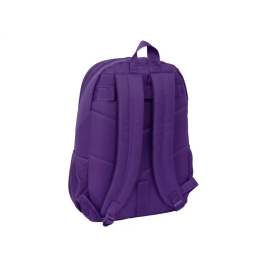 Mochila Escolar Real Valladolid C.F. Blanco Morado 32 x 44 x 16 cm