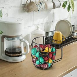 Inde Organizador de Metal para Cápsulas de Café y Tazas Quttin, 13.5x12x18 cm (8 Unidades) Inde Organizador de Metal para Cápsulas de Café y Tazas Quttin, 13.5x12x18 cm (8 Unidades)