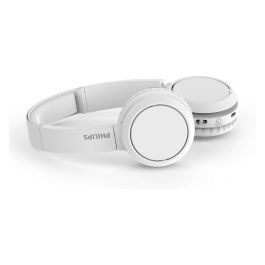 Philips Auriculares Inalámbricos Bluetooth TAH4205WT/00 con Micrófono Graves Potentes y 29 Horas de Reproducción Blanco