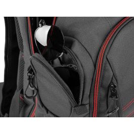 GENESIS Pallad 550 Mochila para Gaming 43,9 cm (17.3") Negro, Rojo con Compartimento para Portátil y Accesorios