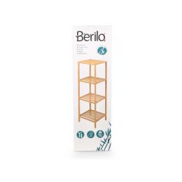 Berilo Estantería de Bambú con 4 Estantes Marrón 33x108x32 cm (2 Unidades)