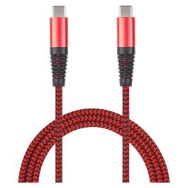 2GO 797195 Cable USB-C a USB-C de 1 m, USB 3.2 Gen 1, Carga y Datos, Nylon Trenzado, Color Rojo Precio: 11.5676. SKU: B1GQ4T4YH2