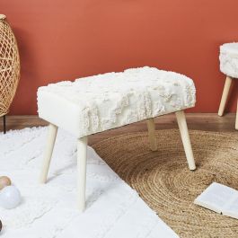 Home Deco Factory Banco Mirage de Maderas Varias 32x60 cm Altura 40 cm