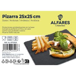 Santa Clara Plato Pizarra 25x25 cm Alfares (12 Unidades) Santa Clara Plato Pizarra 25x25 cm Alfares (12 Unidades)