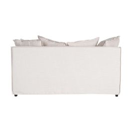 Sofá 2 Plazas Beige Dm-Tejido Salón 158 X 102 X 77 cm