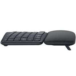 Logitech Teclado Ergonómico Bluetooth K860 - Diseño Curvo para Postura Natural, Reposamuñecas Acolchado
