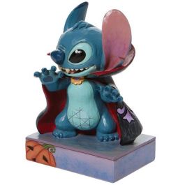 Enesco Figura decorativa Disney Lilo & Stitch Halloween - Resina tallada y pintada a mano, 16 x 11 x 9.5 cm