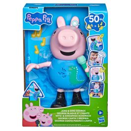Hasbro Peppa Pig George Musical Juguete Interactivo con Sonidos G2178 - Más de 50 Frases, Canciones, Bromas, Figura Articulada para Niños y Niñas +3 Años