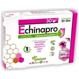 PINISAN Echinapro 30 Cápsulas con Propóleo, Equinácea, Zinc, Cobre y Vitamina C para el Sistema Inmunitario Precio: 16.5. SKU: B1DG56D752