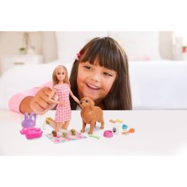 Muñeca Barbie Perritos Recién Nacidos Rubia Hck75 Mattel