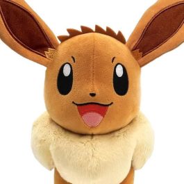 Bandai BAN3701405806965 Peluche Pokémon Eevee 30 cm, pura suavidad y ternura