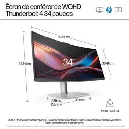 HP Series 7 Pro 34 inch WQHD Conferencing Monitor - 734pm HP Series 7 Pro 34 inch WQHD Conferencing Monitor - 734pm