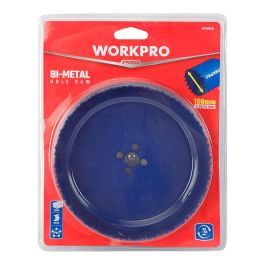 Workpro Sierra de corona bimetálica Ø85 mm para metal, aluminio, plástico, madera y pladur