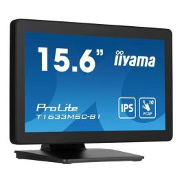 Monitor Iiyama 15,6" Pcap Bezel Free Front, 10P Touch, 1920X1080, Displayport, Hdmi, 385Cd/M² (With Touch), Speakers, Usb Interface Hub 2X 2.0, External Power Adapter, 10P Touch With Supported Os (T1633MSC-B1) Monitor Iiyama 15,6" Pcap Bezel Free Front, 10P Touch, 1920X1080, Displayport, Hdmi, 385Cd/M² (With Touch), Speakers, Usb Interface Hub 2X 2.0, External Power Adapter, 10P Touch With Supported Os (T1633MSC-B1)