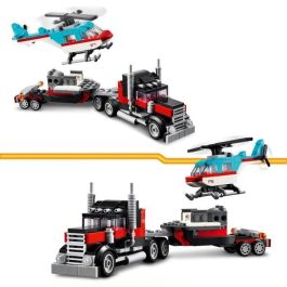 Juego de construccion camión plataforma con helicóptero lego creator Juego de construccion camión plataforma con helicóptero lego creator