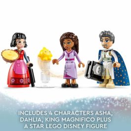 LEGO Disney Wish 43224 Castillo del Rey Magnífico, juguete de la película Wish con minifigura de Asha, Dahlia y el Rey Magnífico