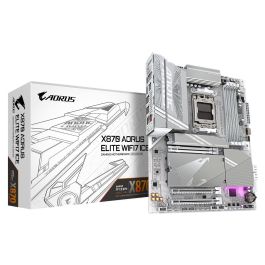 Gigabyte Placa Base X870 AORUS ELITE WF7 ICE AM5 para CPUs AMD Ryzen, VRM 16+2+2, DDR5 8200MHz OC, Wi-Fi 7, ATX